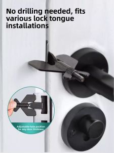 MONLEYTA | Safety Door Stop Female Residents Hotel Guests Windproof Solitary Door Anti-Theft Wolf Proof Home Alarm Door Blocker