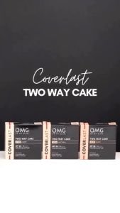 OMG Oh My Glam Coverlast Two Way Cake SPF 20PA+++ 12g | Bedak Padat Kontrol Minyak Hingga 8 Jam Flawless Boss
