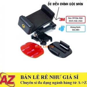 Bộ Kẹp Điện Thoại Dán Lên Mặt Đồng Hồ Xe Máy Xoay 360* Dễ Dàng Tháo Lắp Kèm Keo 3m