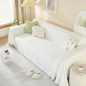 Thickened Cotton Linen Tablecloth Sofa Cover Cloth Double-sided Camping Picnic Mat High-grade Lightweight Luxury Tablecloth