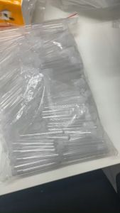 10 Ống nghiệm nhựa PS trắng trong có nắp không nhãn 5ml