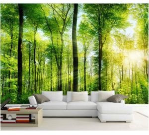 Promo Wallpaper Hutan Custom - cetak wallpaper custom hutan 3D murah - wallpaper hutan 3d terlaris