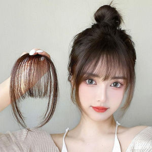 [Gnker] Fake Air Bangs Hair Styling Tools Hair Clip-In Extension Synthetic Hair Fake Fringe Natural False Hairpiece Women Clip In Bangs