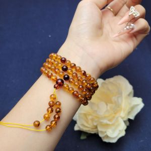 Chuỗi 108 hạt hổ phách hoa Baltic. Màu vàng mật đẹp dữ dằn không săn được thì tiếc lắm ạ! nb - Phong Thủy TUDO