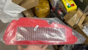 Lọc gió KN full đỏ lưới thép xe SH 350i