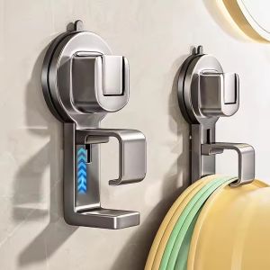 Feelife Adjustable Washbasin Hooks Wall-Hung Washbasin Holder Cuction Cup Wash Basin Hooks Storage Rack Home Bathroom Kitchen Supplies