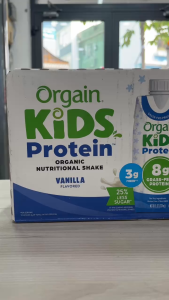 Date 05/26 Thùng 18 Hộp Sữa nước Protein hữu cơ Orgain Kids Protein Vị Vani 237ml x 18