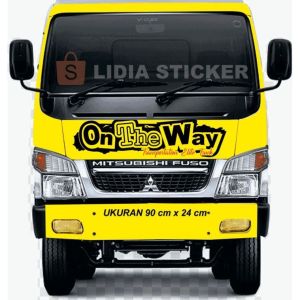 Stiker Truk Kabin Center ON THE WAY