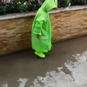 PVC Kids Raincoat: Waterproof Cartoon Poncho & Oxford Rainwear