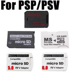 For Psvita PSV 1000 2000 Memory SD2vita Pro Compatible SD TF Card Adaptor V2.0 V3.0 V5.0 V6.0 Game Card Holder