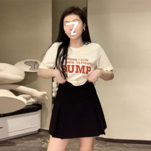 High-Waist A-Line Skirt for Women Plus Size Half-Length Summer Wardrobe MM Slimming Design Casual K-Style Short Skirt