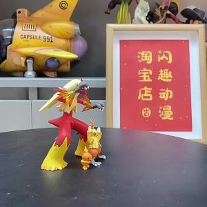 Anime Pokemon Figure Blaziken Evolutionary Group Strong Chicken Flame Chicken Action Figures Pvc Collection Model Toys for Chil