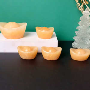 Thỏi Vàng Đá Ngọc Hoàng Long Thỏi Vàng Phong Thuỷ PAG Size 3-5cm