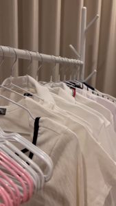 โปรเด็ด!! ไม้แขวนเสื้อ ไม้แขวนสแตนเลส เคลือบซีลีโคนกันลื่น 2 ขนาด ผู้ใหญ่ 40cmx20cm เด็ก 30cmx18cm สีพาทเทล พร้อมส่ง CC0