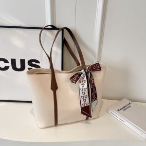 Fashionable Large Capacity Womens Shoulder Handbag Retro Commuter Tote Bag Soft PU Leather Shopping Bag Shape Casual Leisure