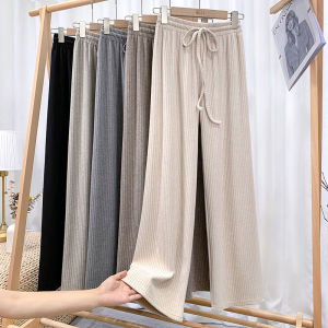 MANMI | Quần Dài Ống Rộng Thun Co Dãn Cao Cổ