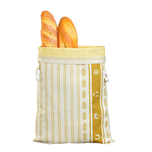 LMETJMA Reusable Beeswax Bread Bags Linen Cotton Sourdough Bread Storage Bags Airtight Freshness Keeper for Homemade Bread