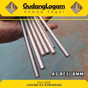 Logam As Besi 8mm X 50cm