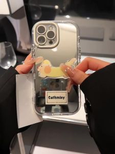 เคสโทรศัพท์มือถือ Apple 16Promax 15Pro 14Pro Yellow Dog Stand 13New 11Women XSMax 12Cute 16Plus Full Cover 7/8 Anti-Fall XR Protective Case