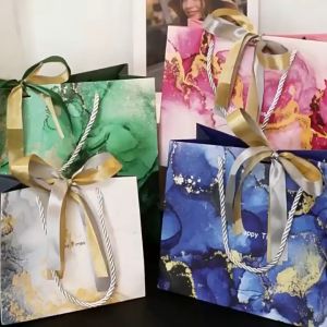 Paper Bag Donker Ungu Marmer Artistik Tas Sovenir Lebaran Gift Bag Pesta Premium GIFT BAG HAMPERS PAPERBAG HADIAH ULANG TAHUN TAS HADIAH KADO