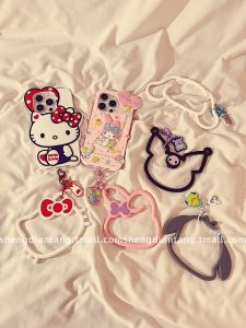 Đồ Trang Trí Điện Thoại Di Động Bằng Silicon Dễ Thương Phong Cách Nhật Bản Dành Cho Nữ Phụ Kiện Di Động Cầm Tay Keychain Chất Liệu Silicon