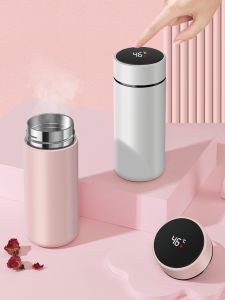Portable Mini 304 Stainless Steel Thermal Cup Customizable Mens Womens Insulated Water Bottle Pocket Size Smart Gift Cup