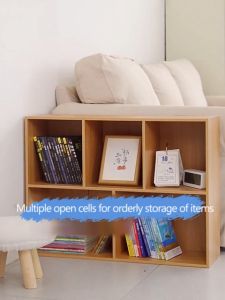 Wooden Bookshelf Storage Cabinet Multi-Space Organizer & Display Rack with Toy Dividers