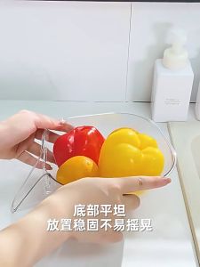 ตะกร้าระบายน้ำอเนกประสงค์ PET สำหรับการประดิษฐ์ ล้างผลไม้ พร้อม เสริมสวยของข้าวพร้อม