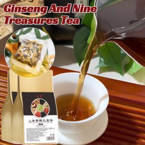 Ginseng And Nine Treasures Tea Chinese Herbal Tea Nutritional Tea Health Tea 人参九宝茶养生茶