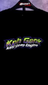 Kaos Racing KPH Gank Sleep Engine Time To Fast Baju Distro Mekanik Kphgank125 Motor Honda Supra Tshirt Otomotif GBA5078