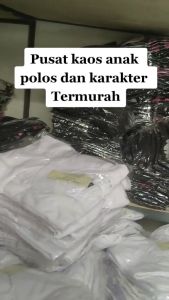 Baju Kaos Karakter Cewek Dan Cowok Usia 1-12 Tahun Bahan Adem Cotten Combet 30s All Size