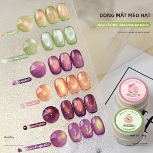 Bộ Sơn Móng Tay Gel Mắt Mèo Perfect Color Fruit 3g Nhũ Lấp Lánh Màu Xanh Lá Hồng Vàng Hiệu Ứng Mắt Mèo Holographic