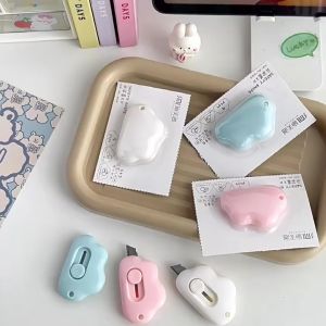 Pisau Pemotong Kertas Cutter Mini Portable Bentuk Awan Super Cute ATK002 - LPM
