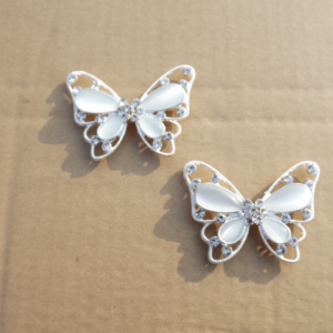 Nút Kim Loại Đính Đá Rhinestone Hình Bướm Mắt Mèo Nút Trang Trí Áo Len Áo Khoác Nút Cài Áo Khoác Áo Len Cardigan Nút Cài