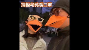 Crow Creative Bird Beak Mask Girlfriend Funny Animal Beak Mask 3d Movable Duck Beak Thermal Windshield