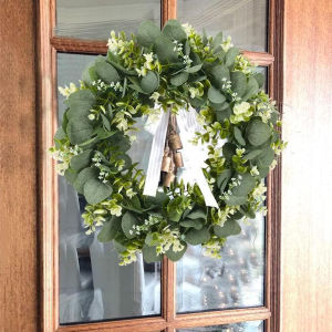 5/10Pcs Artificial Plants Silk Eucalyptus Leaf Wedding Bridal Accessories Clearance Home Room Table Decora Festival Wreath Gifts