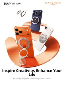 W&P | Dual Ring Magnetic 360 Rotatable Phone Holder