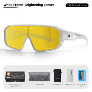 West Biking | WEST BIKING Large-Frame HD Polarized Sunglasses Night Vision Lenses Myopia Fit Fishing Camping Cycling Goggles High Definition