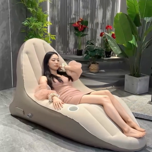 โซฟาเป่าลม เก้าอี้เป่าลมมินิ โซฟาเป่าลมมินิ สําหรับตั้งแคมป์กลางแจ้ง ในร่ม กลางแจ้ง สามารถพับเก็บได้ พกพาสะดวก