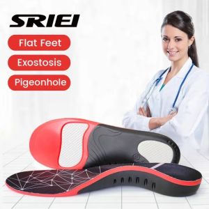 SRIEI 1 Pair Orthopedic Insole X/O Leg Correction Arch Support Shoe Insoles Foot Pad Cuttable High Elastic Cushion Flat Foot Sports Shoes Insert