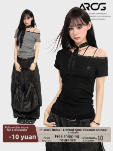 ARCG | Áo Thun Dáng Off-shoulder Tay Ngắn