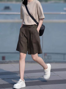 Basic House | Silky Thin Wide-leg Shorts For Summer