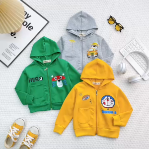 Áo Khoác Cotton Da Cá NATUCO Có Mũ Áo Thu Đông chống Nắng Trẻ Em Thoáng Khí Mềm Mại AK-003