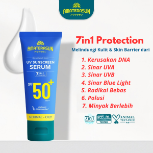 Amaterasun UV Sunscreen Series SPF 50 PA ++++ Physical Serum Transparan Body Lotion Cream Skin Tint