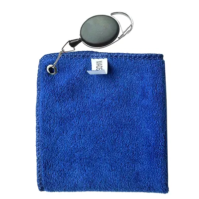 [F] Golf Towel Wet And Dry Golf Cleaning Cloth Perfect For Golfers Cleaning Cloths With Retractable Hook Easy To Carry