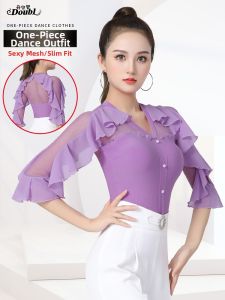 DANBAOLUO | Đồ Tập Múa Tay Dài Có Gợn Sóng