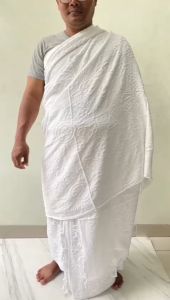 Perlengkapan Haji Kain Ihram Ihrom Rumbai Big Size Ukuran Jumbo 2pcs