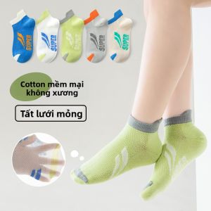 Tất MiiOW Cat Person vải cotton lưới mỏng thoáng khí
