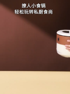 Nồi cơm điện đa năng mini hai tầng nồi lẩu điện GANFAN đa năng cho một hai người nhỏ gọn tiện lợi.