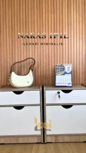 MEJA NAKAS SERBAGUNA MINIMALIS BED SIDE TABLE MEJA LAMPU TIDUR [PARCIL]